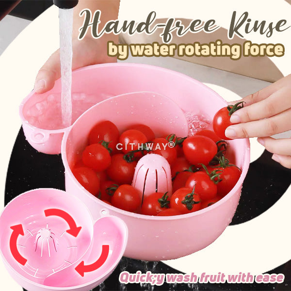Cithway® Auto-rinse Snail Rotating Fruit Strainer
