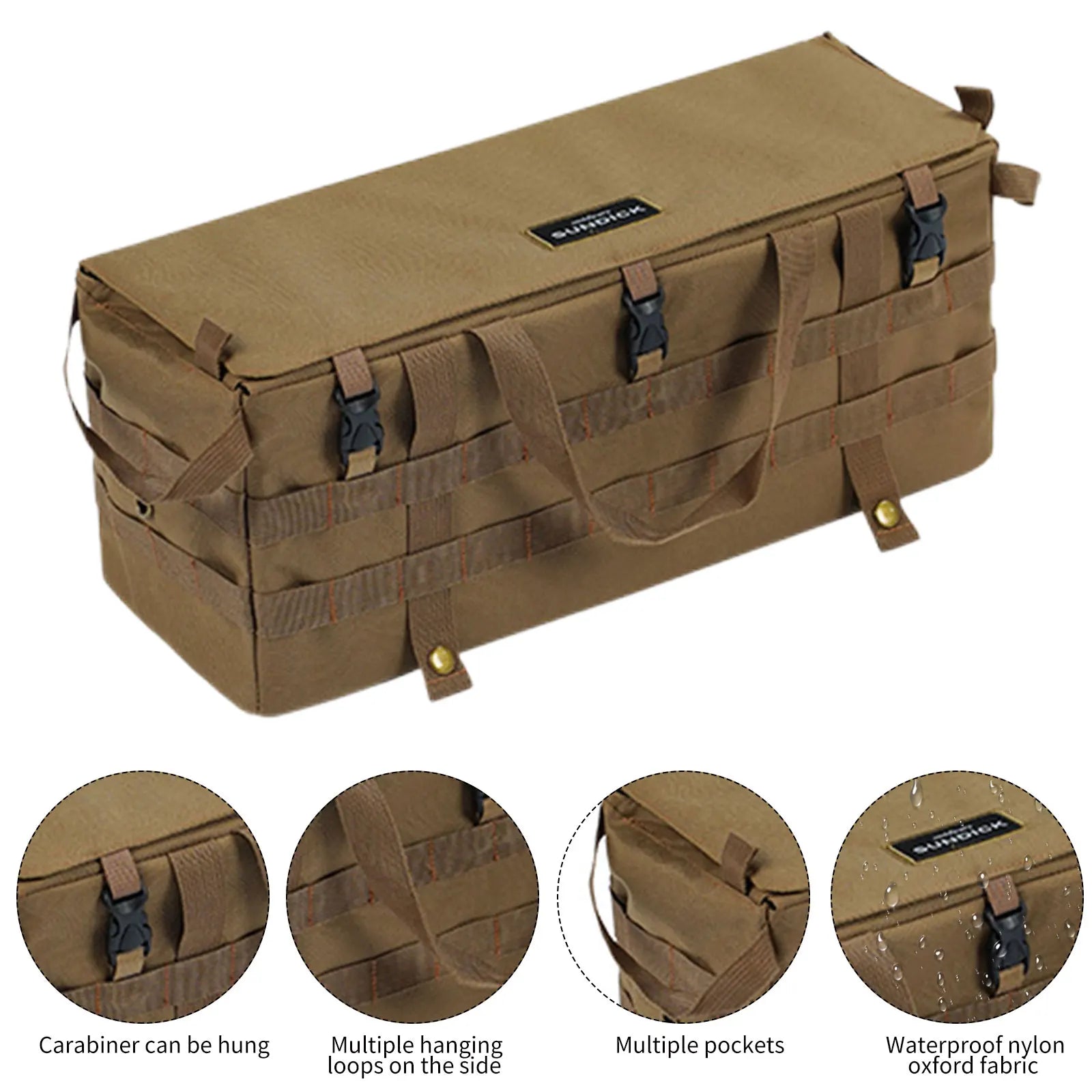 Tactical Molle Pouch Storage Bag Hanging Pocket