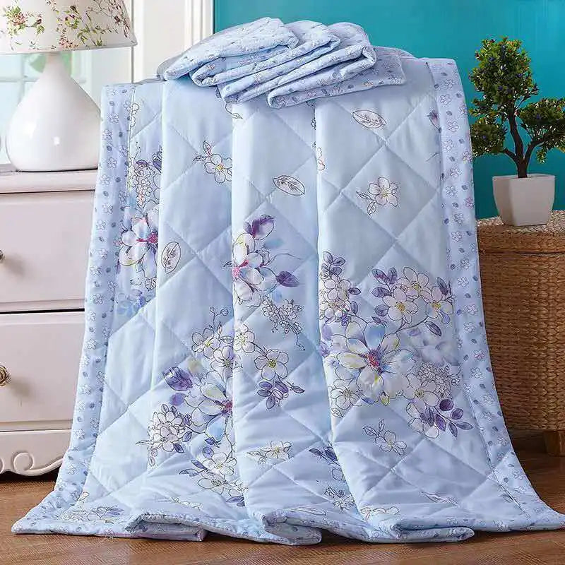 2024 Summer Cotton Quilts Thin Air-conditioning Comforter Soft Breathable Office Nap Blanket Quilted Bed Covers and Bedspreads