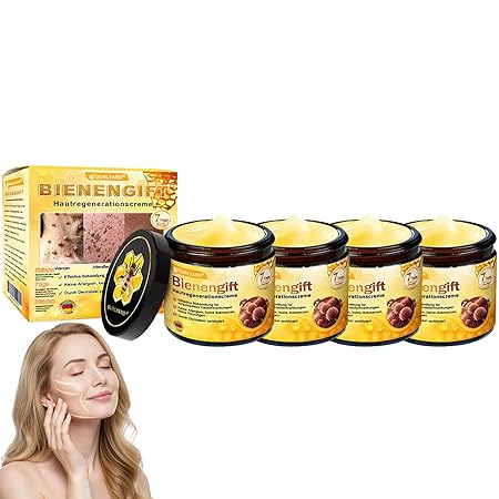 Bienengift Hautregenerationscreme, Professionelle Bienengift Creme, Ourlyard Bee Venom Hautregenerierende Creme, Bienengiftsalbe, Bienengiftcreme für alle Hauttypen