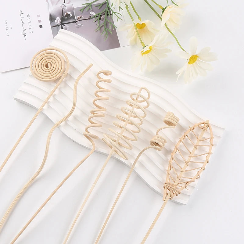 5pcs Natural Reed Fragrance Aroma Oil Diffuser Rattan Sticks Perfume volatiles For Home Decoration Refill Sticks Reed Diffuser