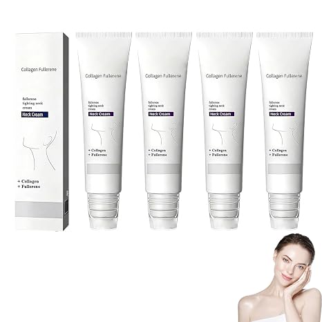 Collagen Fullerene Neck Cream, 2026 New Advanced Firming & Wrinkle-Reducing Cream with Collagen Peptides, Moisturizing & Pore Minimizer, Natural Anti-Wrinkle Serum for All Skin Types