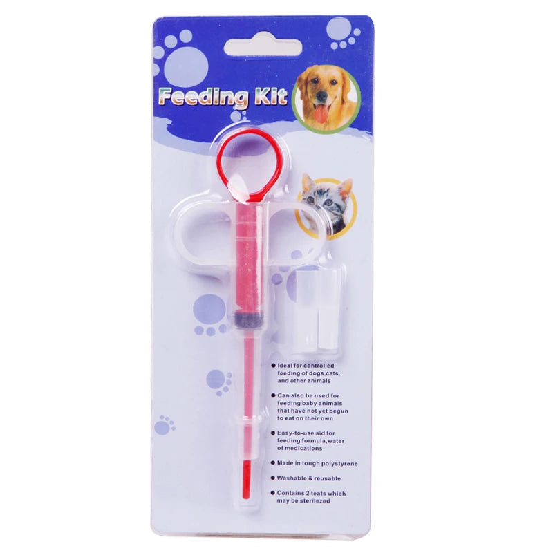 1PCS Pet Syringe Tablet Pill Gun Piller Push Dispenser Medicine Water Milk  Tube Feeder Tools Dog Accessories  Cat