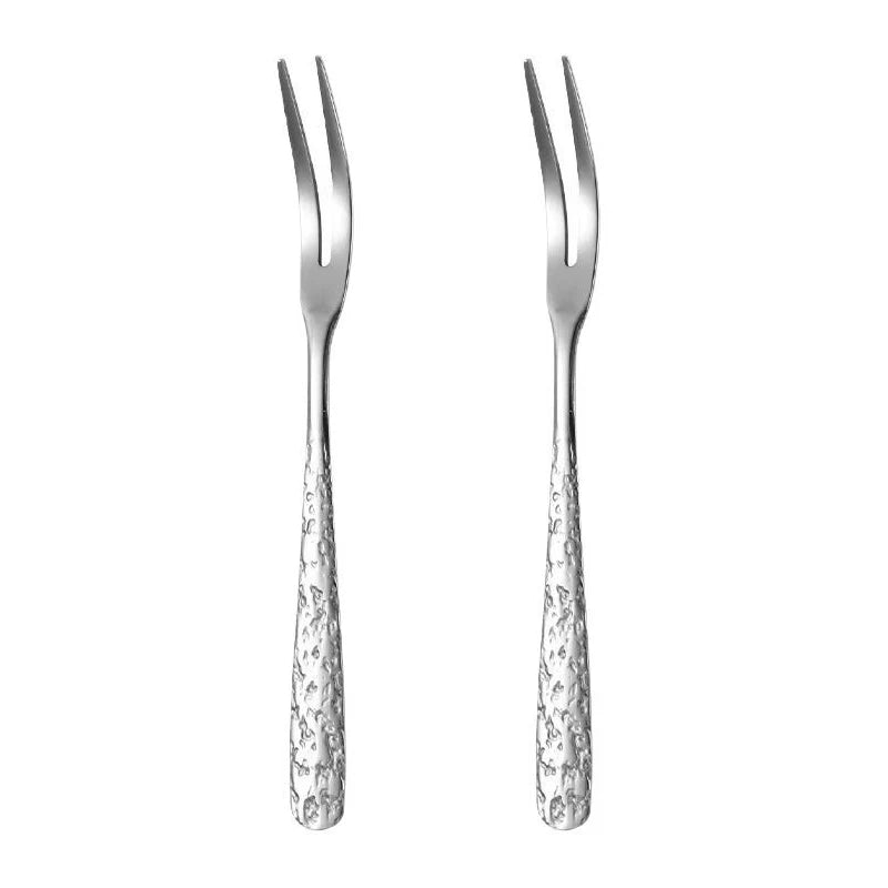 Stainless steel Shovel Spoon Hammer Handle Fork Coffee Tea Fruit Spoon Scoops Watermelon Ice Cream Dessert Spoons Tableware