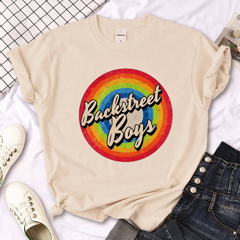 Backstreet Boys t-shirts women funny Tee girl graphic y2k harajuku clothing