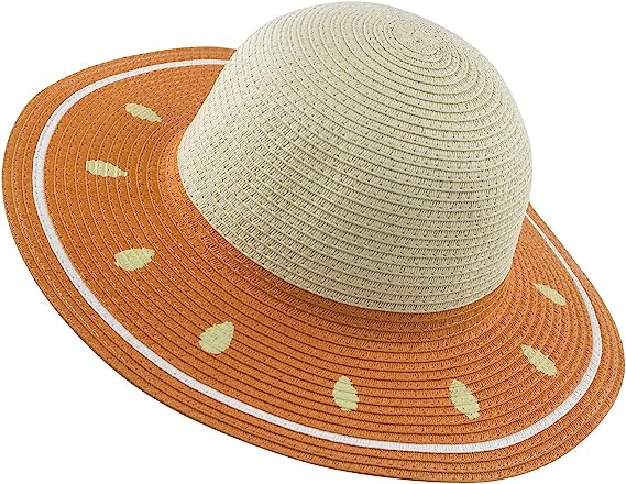 LUCKYSONG Womens Sun Straw Hat Wide Brim Summer Hat Beach Hats