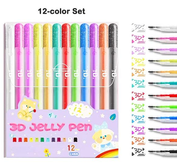 3D Jelly Pen Set (6PCS/12PCS)