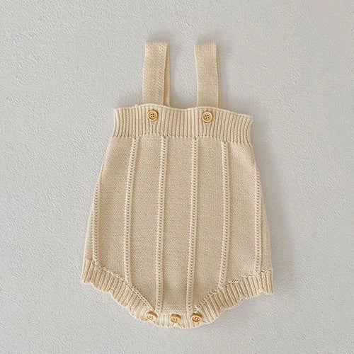 Autumn Spring Newborn Baby Girls Knitting Clothing Set Plaid Long Sleeve  Cardigan Coat+Sleeveless Rompers Children Clothes Suit