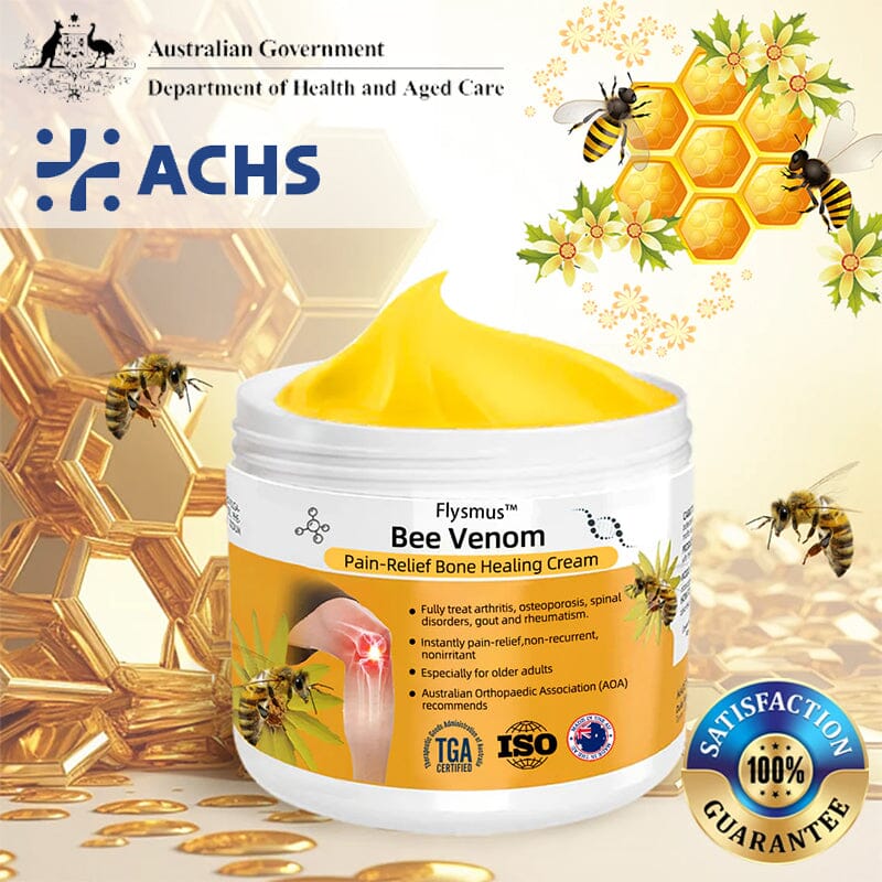 Flysmus™☀️Bee Venom Pain-Relief Bone Healing Cream(Specially for older adults & AOA recommends)