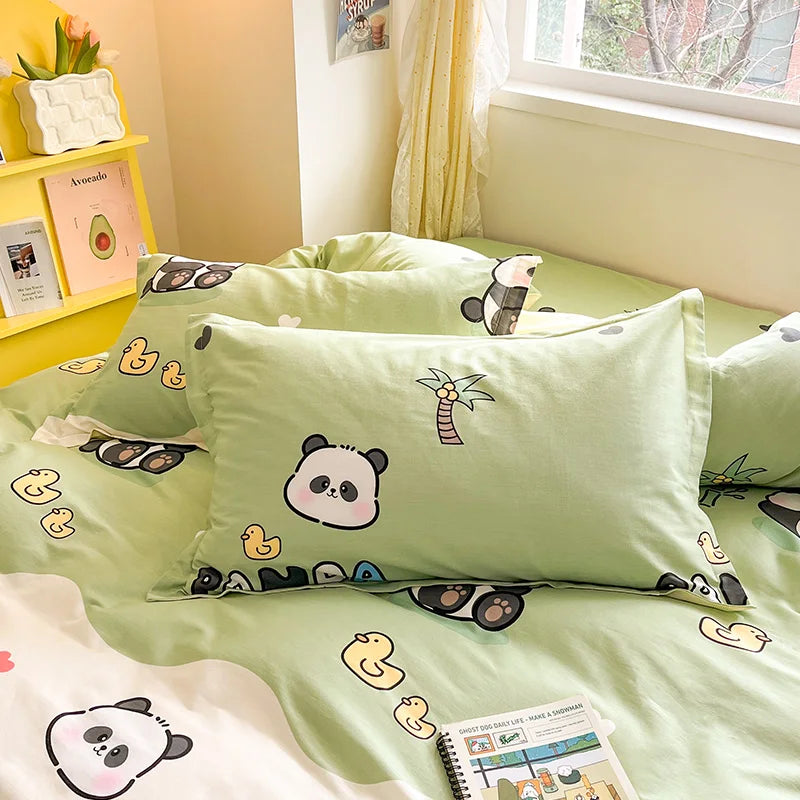 100% Cotton 48cm*74cm Pillowcase Beauty Floral Printing Pillow Case Cover For Bedroom