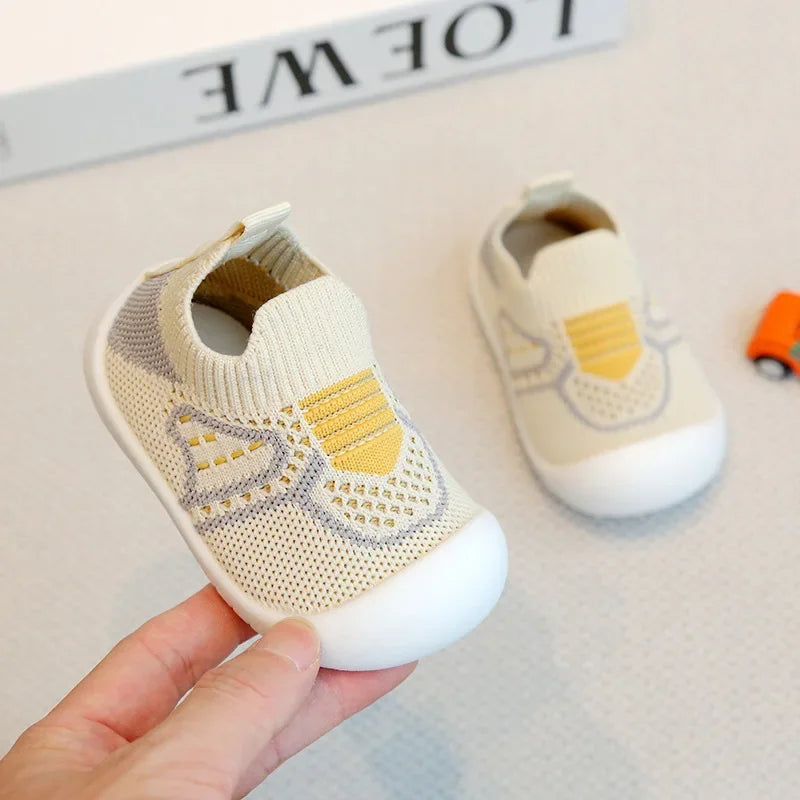 Baby Walking Shoes Soft Bottom Non-slip Baby Shoes Spring and Autumn A Stirrup 1-3 Years Old Children's Shoes and Socks