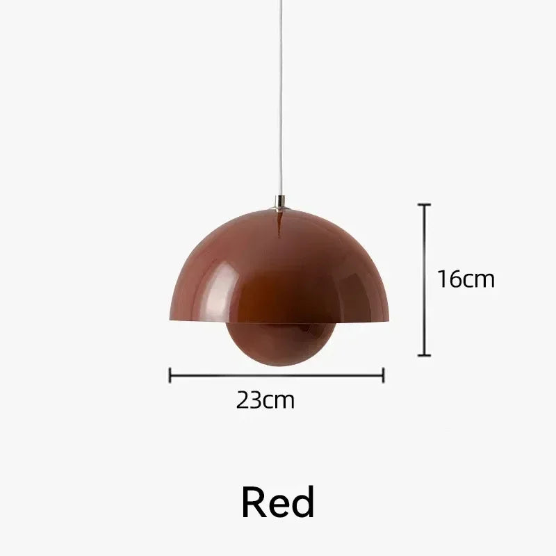 Nordic Flower Semicircular Pendant Light Modern Color Restaurant Hanging Ceiling Lamp Denmark Indoor Living Room Led Chandelier