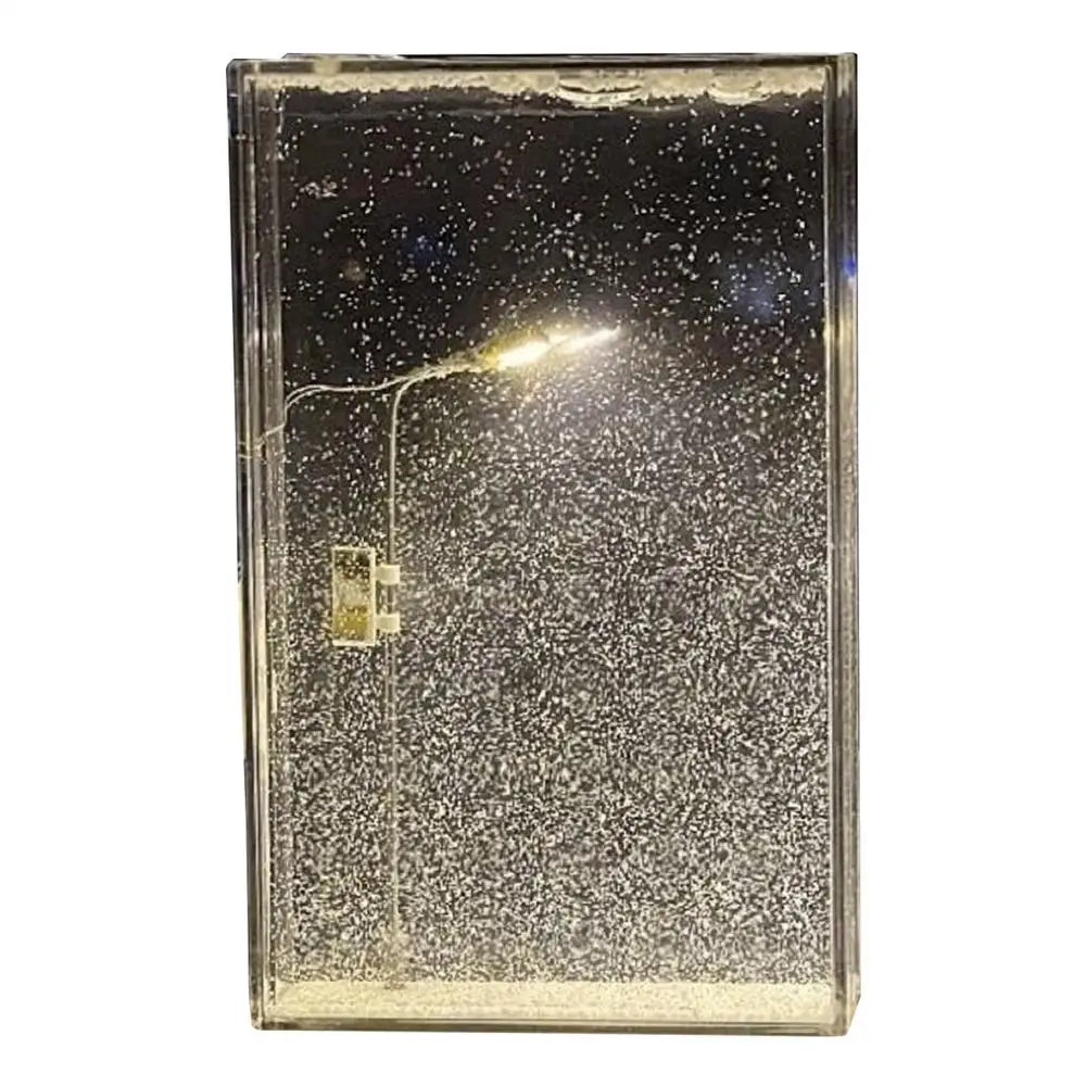 Snowy Night Flowing Small Night Light now Scene Holiday Sleep Light Toys Simulation Handmade Diy Street Lamps Desktop Decor