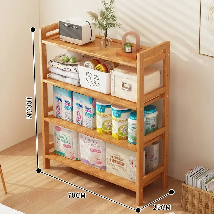 Kitchen shelf, floor standing multi-layer product collection, household pot seasoning shelf, fruit and vegetable bowl and dishs