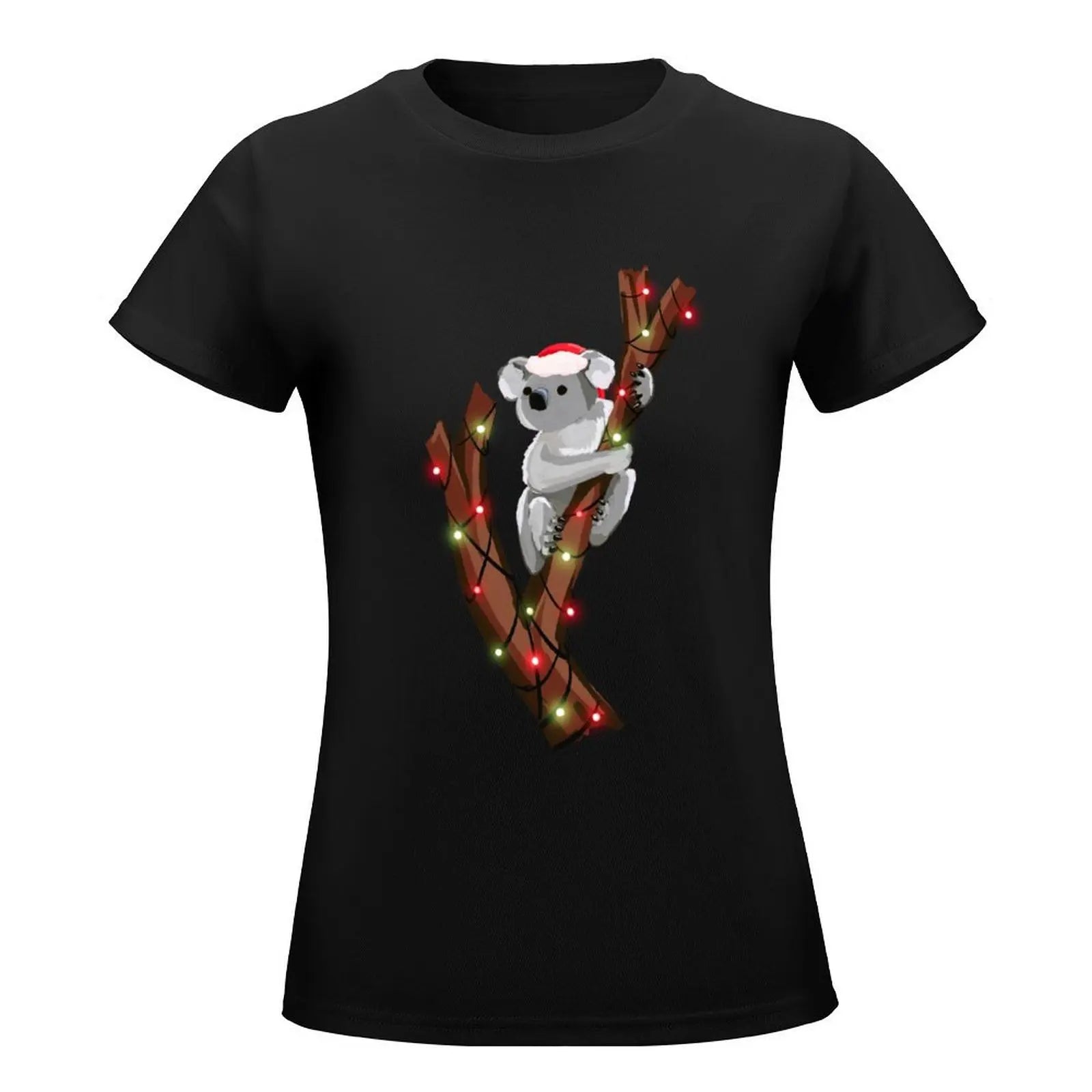 Christmas Koala T-Shirt tees funny cute clothes summer clothes luxury designer clothing Women