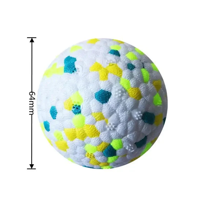 Teething Pet Toy Dog Solid Toy Ball Interactive Dog Toys Light Popcorn Ball Dog Ball Light Chew Rubber Balls High Elastic Bite