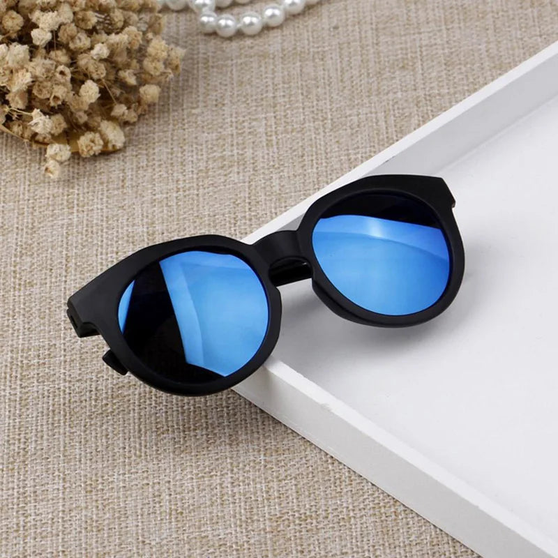 Zilead Kids Sunglasses Colorful Reflective Mirror Hot Boys Girls Kids Child Classic Retro Cute Sun Glasses Round Eyewear UV400