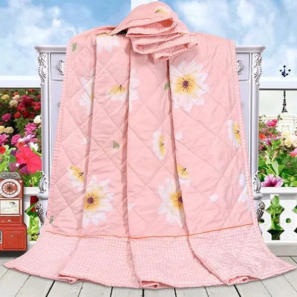 2024 Summer Cotton Quilts Thin Air-conditioning Comforter Soft Breathable Office Nap Blanket Quilted Bed Covers and Bedspreads