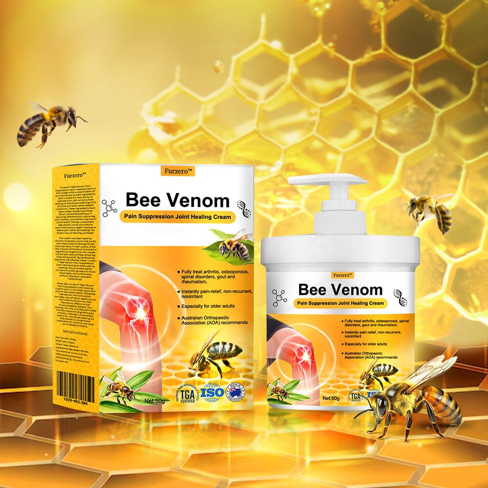 🇺🇸 Furzero™ Bee Venom Pain Suppression Joint Healing Cream （AAOS）Approved(Reducing joint swelling, pain, stiffness, redness, warmth, soreness, and joint fatigue)