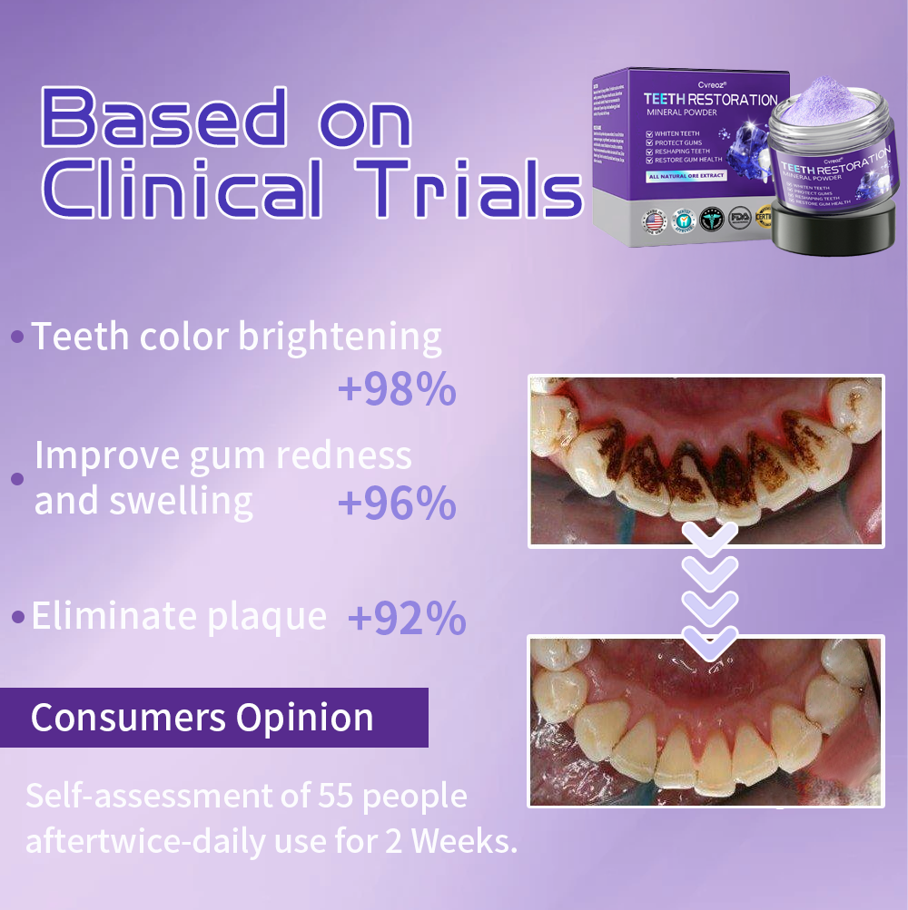 Cvreoz® Teeth Restoration Mineral Powder🦷(ADA recommended) (🎁Flash Sale - Don’t Miss Out)🎄✨