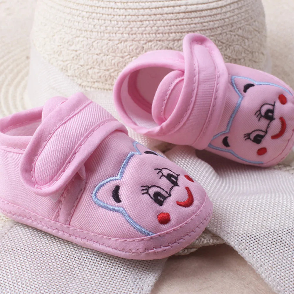 Cartoon Baby Booties Girl Boy Soft Sole Anti-slip Shoes Toddler Shoes Scarpe Bambino Baby Schoenen Newborn Shoes First Walkers