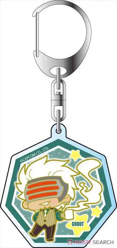 Charm Anime Fans Gifts The Great Ace Attorney Chronicles Q Edition HD Figurel  Acrylic  keychain About 6cm