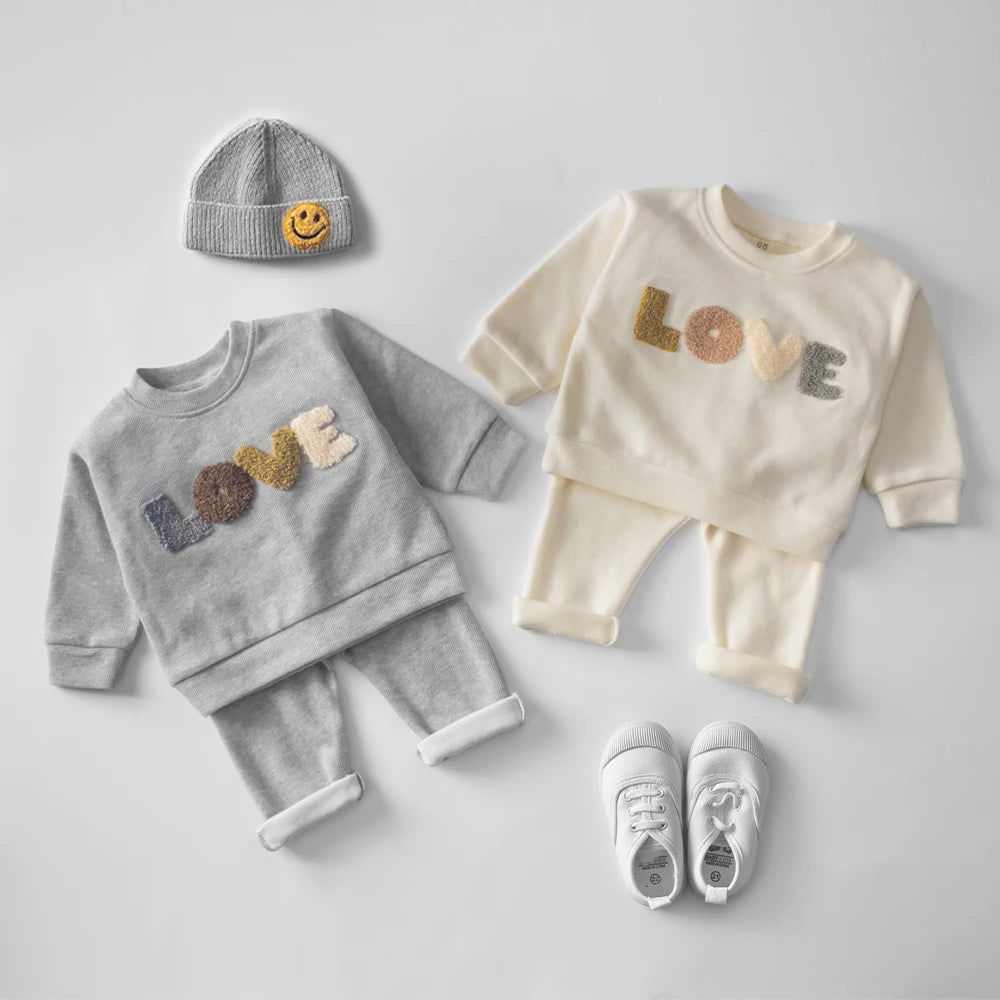 Baby Clothes Sets Infant Spring Autumn Kids Outfits Baby Hoodie Sweatshirt Suit Children Cotton Tops + Pants Baby Clothing Set