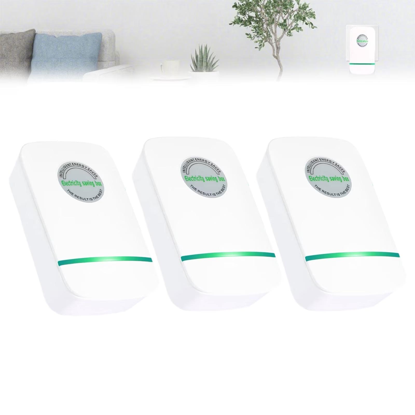 Stopwatt Electricity Saving Box, Smart Plug-in Energy Saver for Home & Office, Reduce Electric Bill, Surge Protector, 90V-250V（3PC）