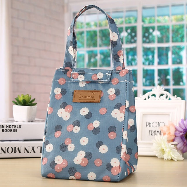 Travel or office food refrigerated bag men and women insulation cover to keep warm Oxford lunch bag Women's casual handbag