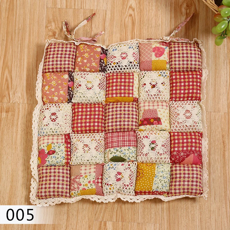 &40X40cm Flower Style Square Cotton Seat Cushion Sofa Car Mat Home Kitchen Chair Sit Pad Mat Pillows Home Decor