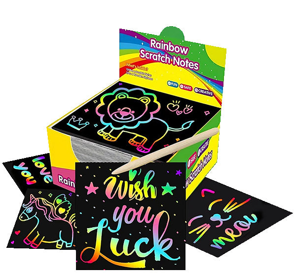 Rainbow Scratch Notes (50/100/150PCS)