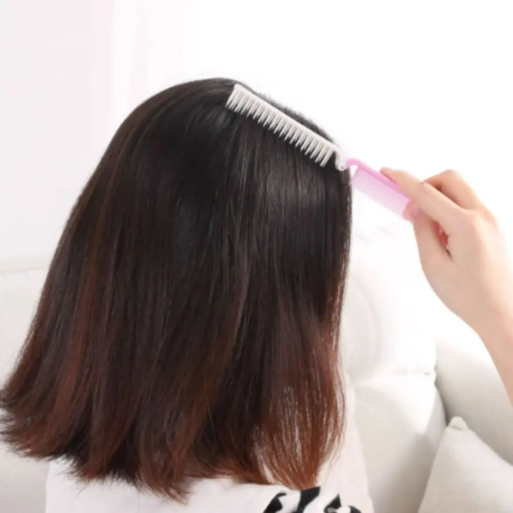 Travel Folding Comb Hair Clean Anti-static Random Color  Portable Handheld Travel Hair Brush Massage Hair Care Foldable Comb