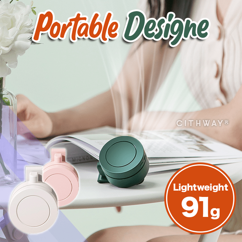 Cithway® Summer Outdoor Wearable Clip Fan