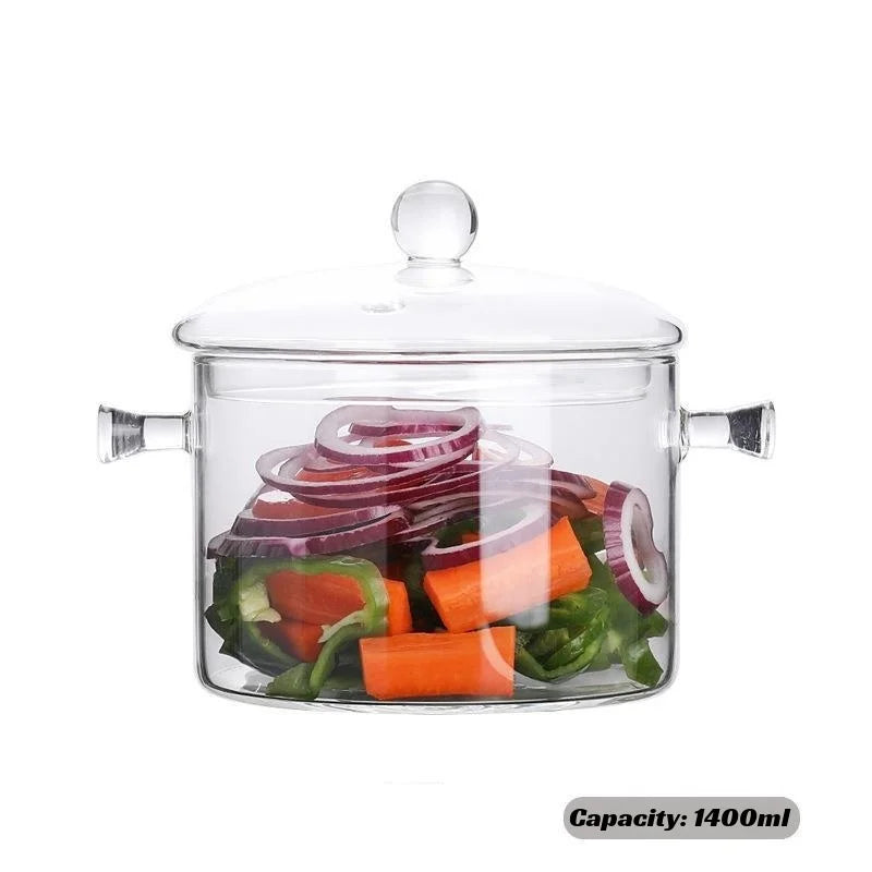 Soup pot health pot high temperature resistant burning pot instant noodle pot household soup pot with lid soup bucket double ear