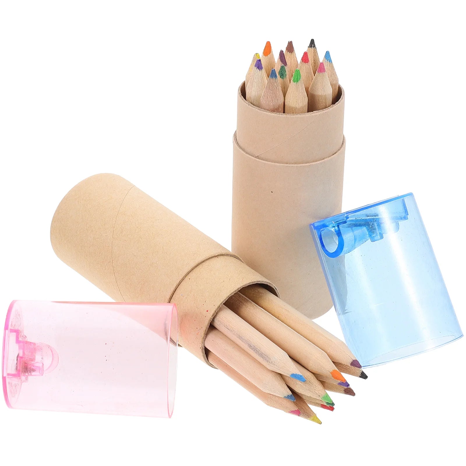 24 Pcs Coloring Colored Drawing Pencils Child for Kids Water Doodle Mat Wooden Mini Watercolor