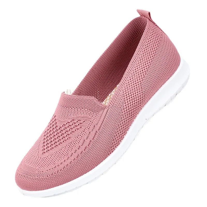 Old Cloth Shoes, Women's New Spring/Summer Casual Single Shoes, Soft Sole, Mid to Old Age Mom Flat Shoes, 2024