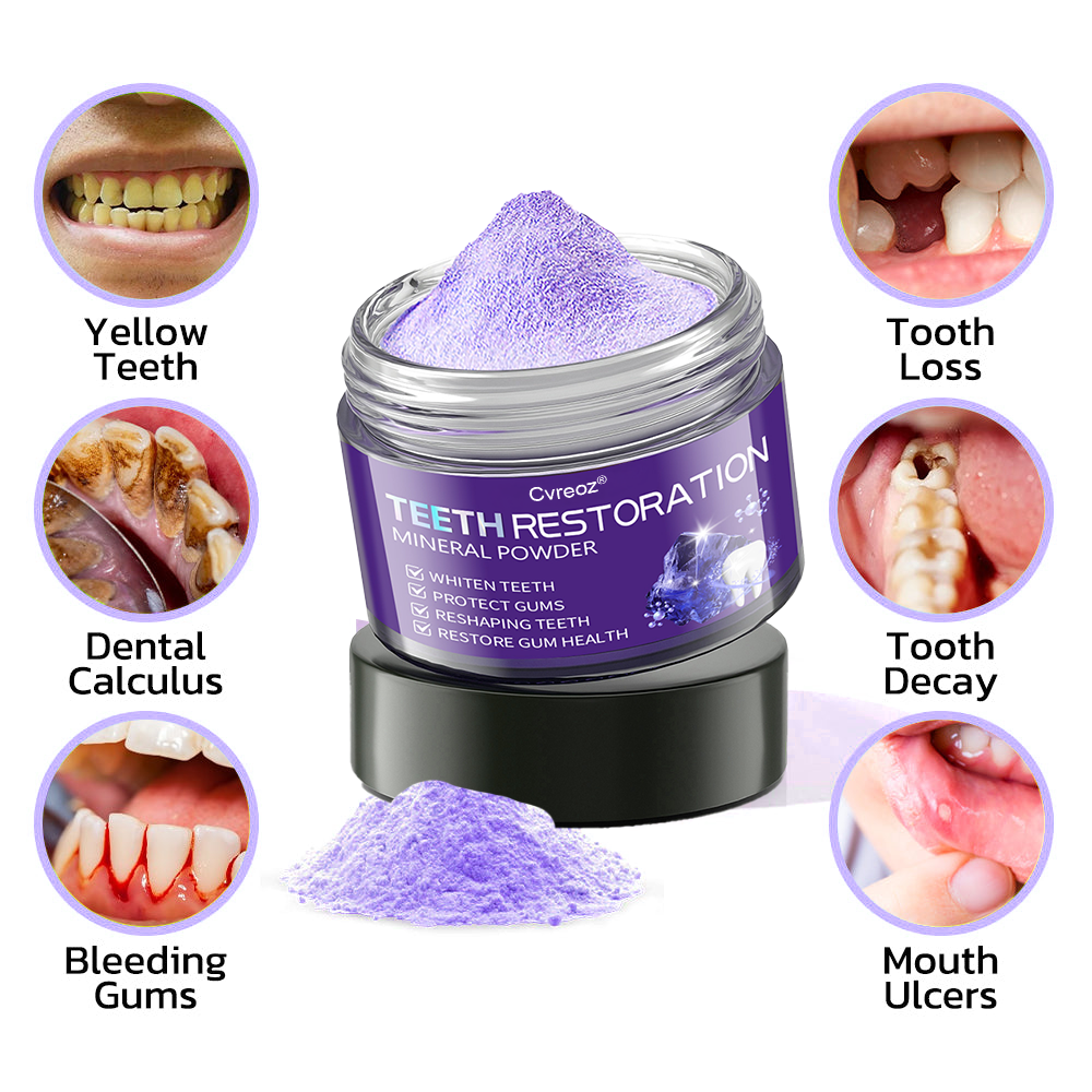 Cvreoz® Teeth Restoration Mineral Powder🦷(ADA recommended) (🎁Flash Sale - Don’t Miss Out)💐