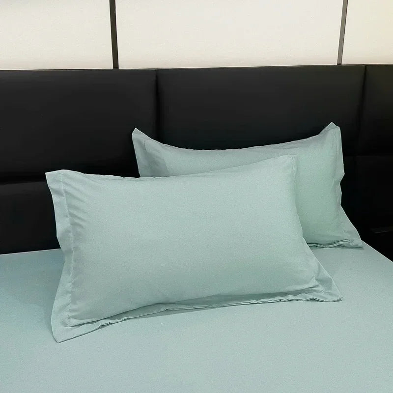 1Pcs Bed Pillowcase Solid Color Comfortable Pillow Cover For Bed Throw Car Sofa Cushion Cover Home Pillow Case 48x74cm