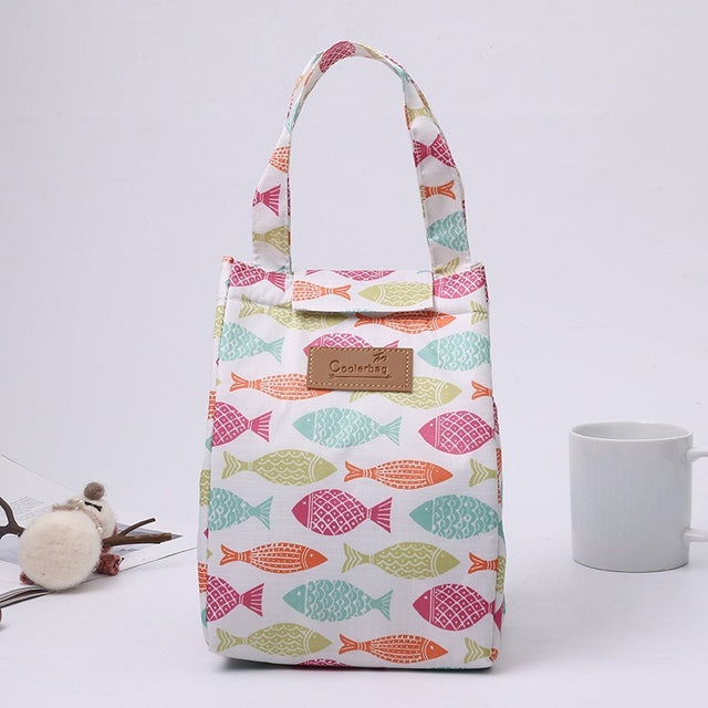 Travel or office food refrigerated bag men and women insulation cover to keep warm Oxford lunch bag Women's casual handbag