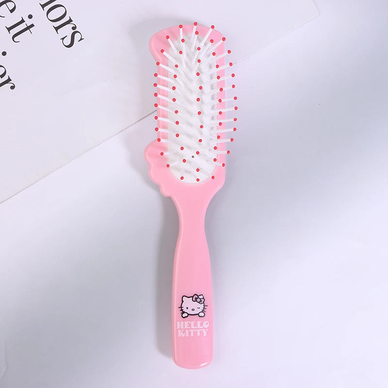 HelloKitty Air Cushion Comb Anime Kawaii Cute Girl Long Hair Hair Comb Pink Portable Comb Kids Gifts