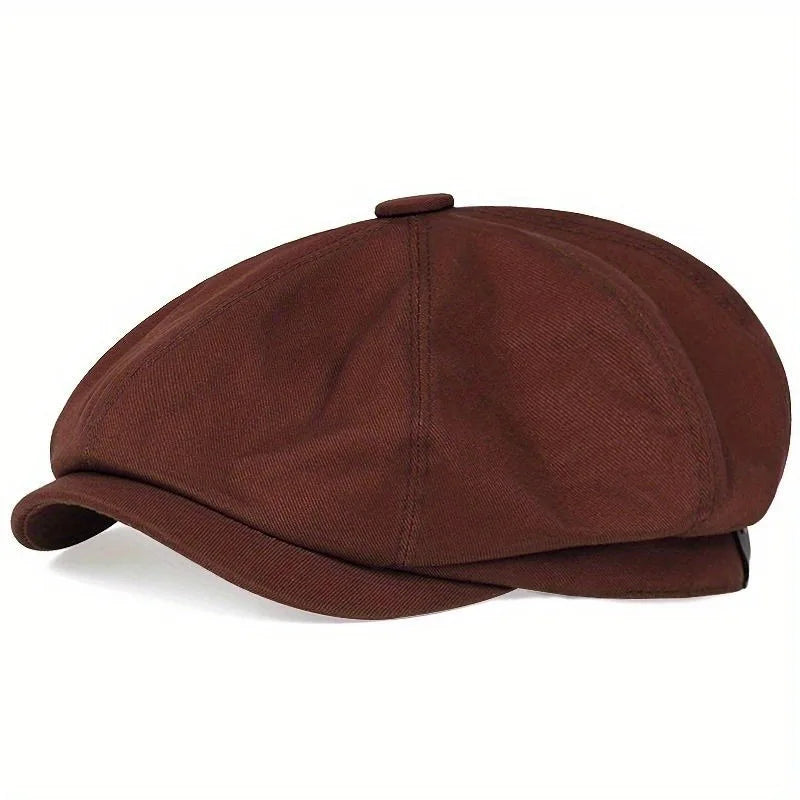 Fashion Newsboy Cap Men's Twill Cotton Hat 8 Panel Hat Baker Caps RetroGatsby Hats Casual Brand Cap Beret for Male Gorras Hombre