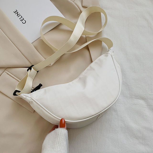 Solid Color Chest Bag For Women Large Capacity Travel Crossbody Female Half Moon Belt Bag Ladies Daily Street Fanny Packs 2022
